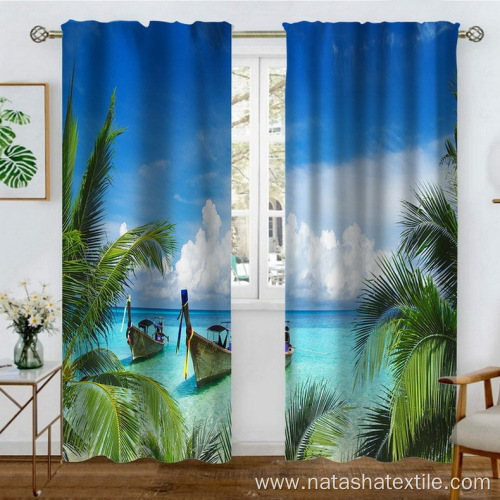 3D high-definition digital printing curtain